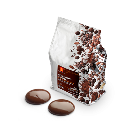 Kuwertura czekolada deserowa Uganda 78% 4kg