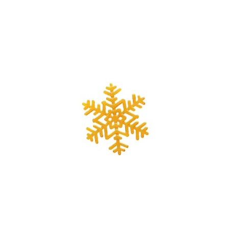 Dekoracja płatki śniegu złote